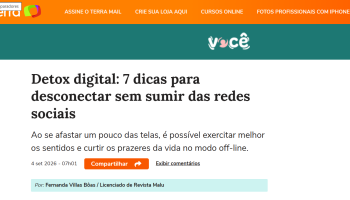 Psicóloga do Instituto Sallet, Bianca de Godoy, ensina como fazer um detox digital sem sumir das redes sociais