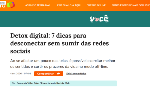 Psicóloga do Instituto Sallet, Bianca de Godoy, ensina como fazer um detox digital sem sumir das redes sociais