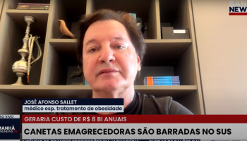 Entrevista do Dr. Sallet sobre o veto das canetas emagrecedoras no SUS para o Band News